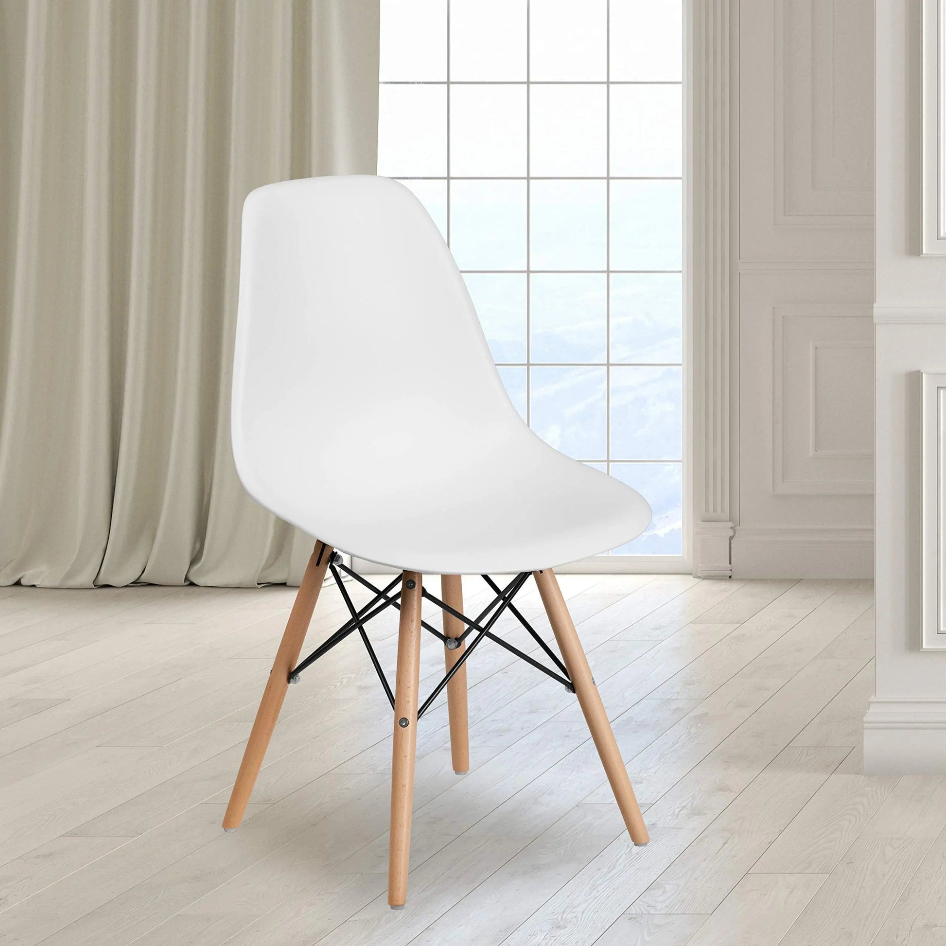 Modern Dining Chair, Shell Lounge Plastic Chair for Kitchen & Dining (Model Dining10) - Ornate Life