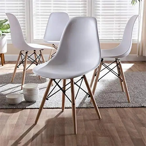 Modern Dining Chair, Shell Lounge Plastic Chair for Kitchen & Dining (Model Dining10) - Ornate Life