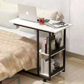 Bedside Laptop table with book shelves - Ornate Life