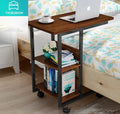 Bedside Laptop table with book shelves - Ornate Life