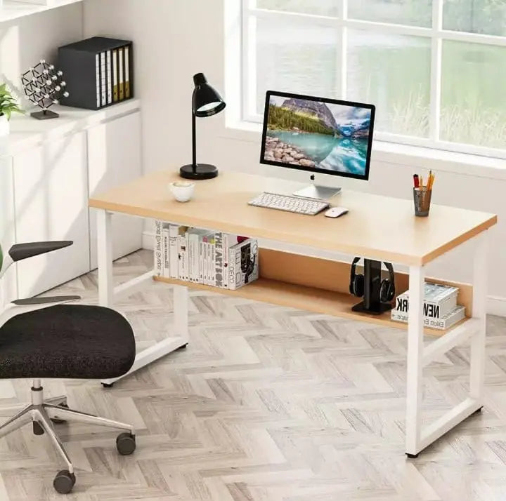 H shape Office Table Best use for study and workstation - Ornate Life